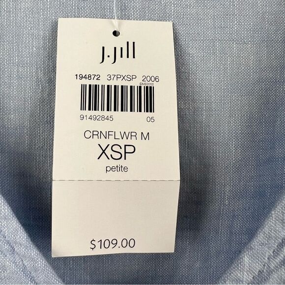 J.Jill Linen A Line Dress Cornflower Multi NWT - Picture 7 of 12